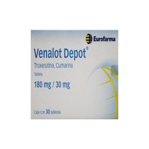 Venalot Depot 180Mg/30Mg Con 30 Tabletas (Troxerutina/Cumarina)