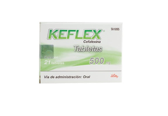 Keflex 500Mg Con 21 Tabletas (Cefalexina)