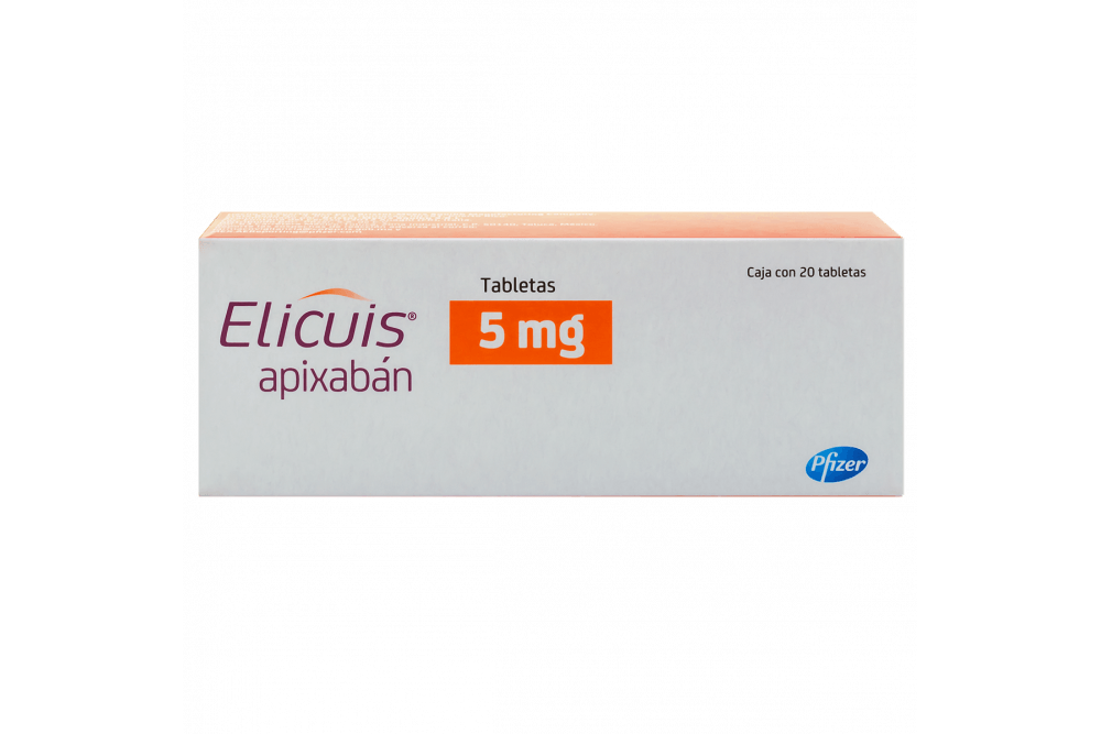 Elicuis 5Mg Con 20 Tabletas (Apixaban)