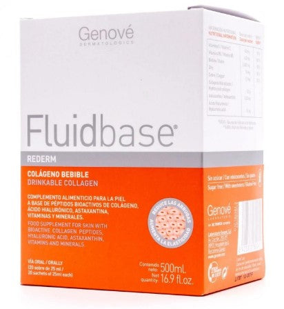 Fluidbase Rederm Colageno Bebible 500Ml Con 20Sobres