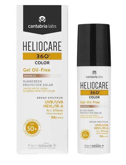 Cantabria Heliocare 360 Color Gel Oil Free Bronze Fps50 50Ml - WeCare Pharma