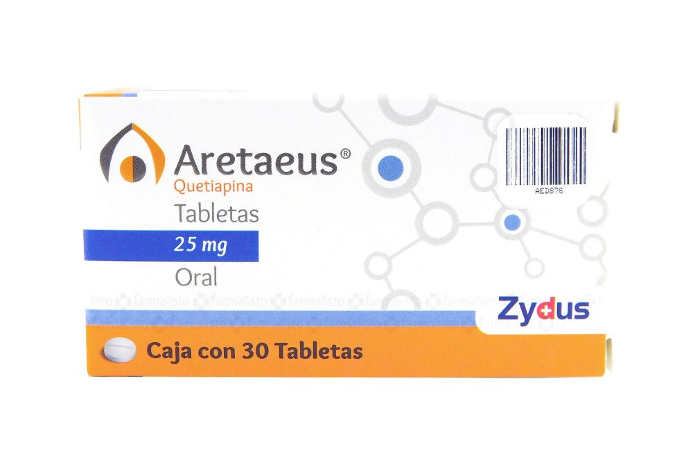 Aretaeus 25Mg Con 30 Tabletas (Quetiapina)