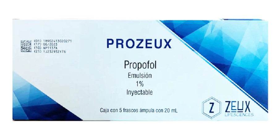 Prozeux 200Mg 20Ml Con 5 Ampulas (Propofol) - WeCare Pharma