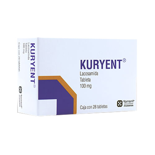 Kuryent 100Mg Con 28 Tabletas (Lacosamida)