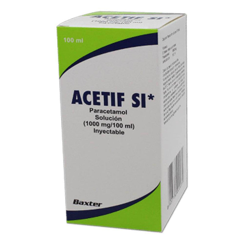 Acetif Si Frasco 1G 100Ml Ampulas (Paracetamol) - WeCare Pharma