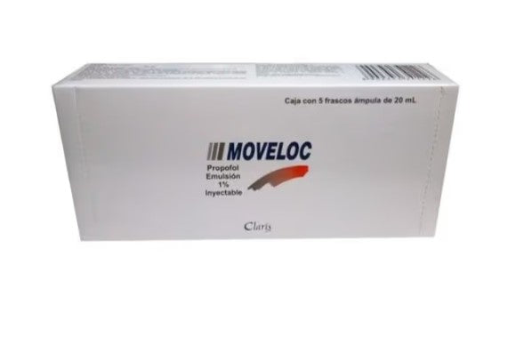 Moveloc 200Mg 20Ml Con 5 Ampulas (Propofol)