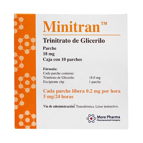 Minitran Parche 18Mg Con 10 (Trinitrato De Glicerilo)