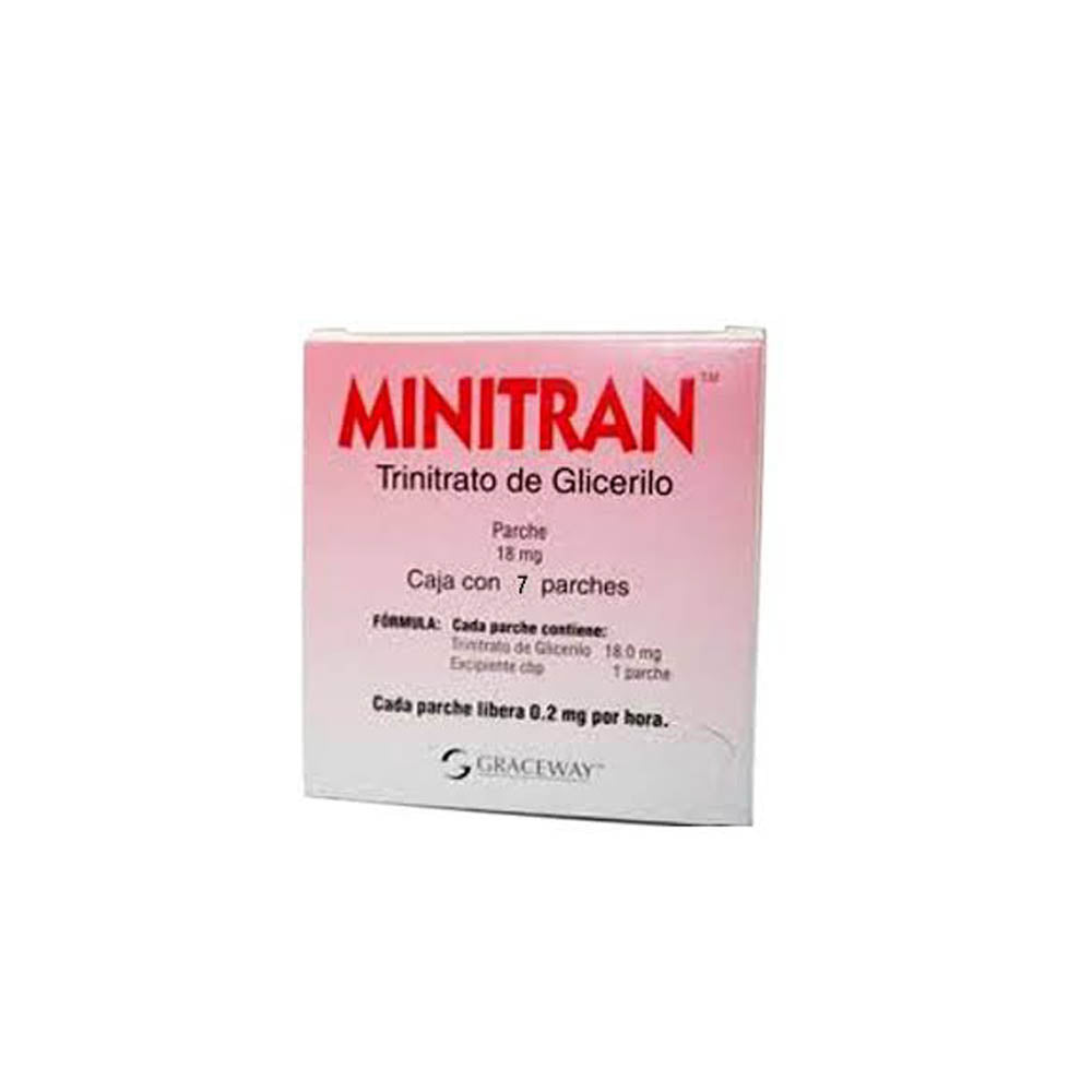 Minitran Parche 18Mg Con 7 (Trinitrato De Glicerilo)