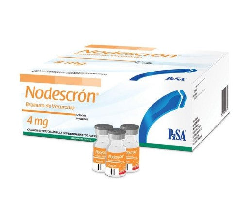 Nodescron 4Mg/Ml Con 1 Ampulas (Bromuro De Vecuronio)