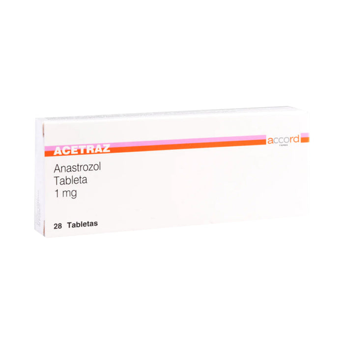 Acetraz 1Mg Con 28 Tabletas (Anastrozol)