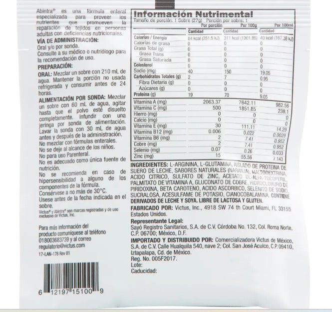Abintra Powder 27G Orange (Dietary Supplement)