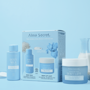 Alma Secret Cofre Dewy Lift Light Crema Día Piel Normal-Mixta 50 Ml + Dewy Milk Tónico 50 Ml 8436568714431 Caja con leche