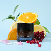 Alma Secret Crema De Noche Antiedad Y Reparadora Con Jojoba, Té Verde Y Ácido Hialurónico 50 Ml, naranja limon 8436568711188