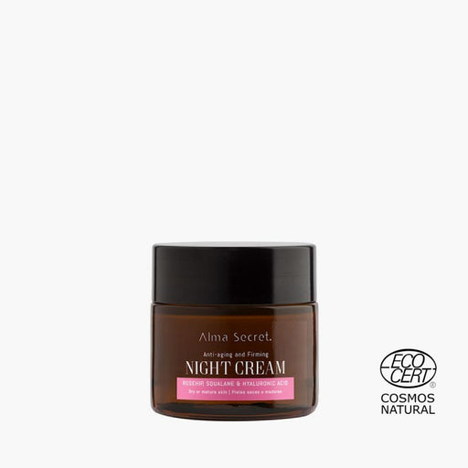 Alma Secret Crema De Noche Antiedad Y Reparadora Con Rosa Mosqueta, Escualano Y Ácido Hialurónico 50 8436568711171
