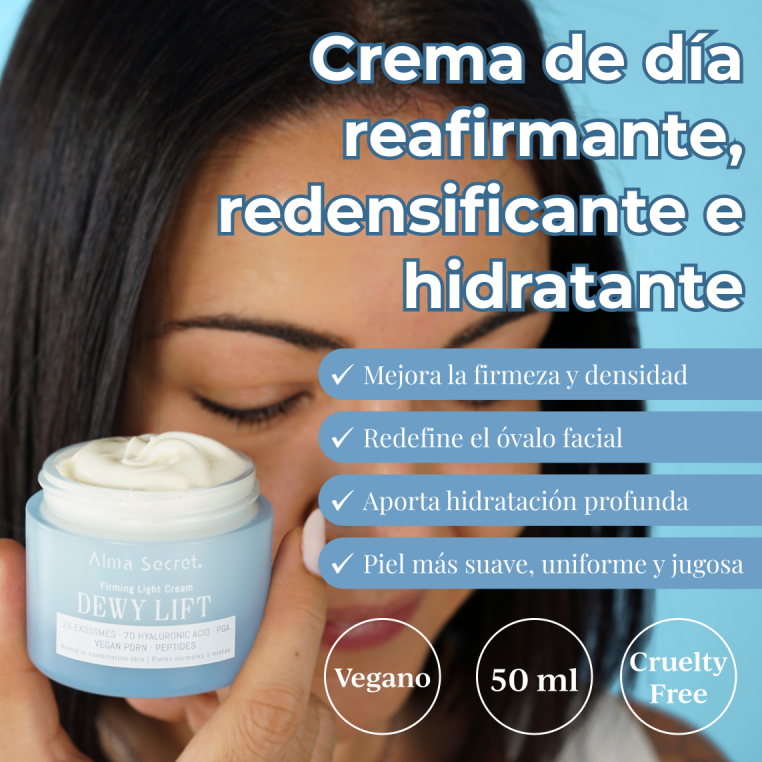 Alma Secret Dewy Lift Light Crema De Día Reafirmante Para Piel Normal A Mixta Con Exosomas 2% 50 Ml 8436568714363 Beneficios