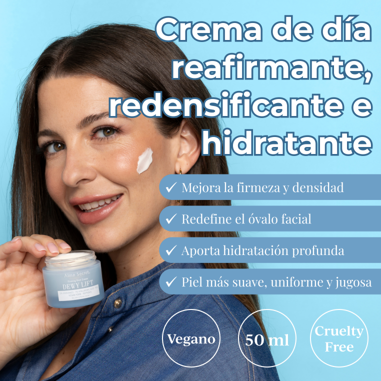 Alma Secret Dewy Lift Rich Crema De Día Reafirmante Para Piel Seca Con Exosomas 2% 50 Ml, crema de día reafirmante, redensificante e hidratante 8436568714356