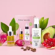 Alma Secret Kit Contorno De Ojos Con Aguacete, Cafeina Y Té Verde 30 Ml+Mini Rose Cactus 10 Ml ingredientes naturales 8436568713830