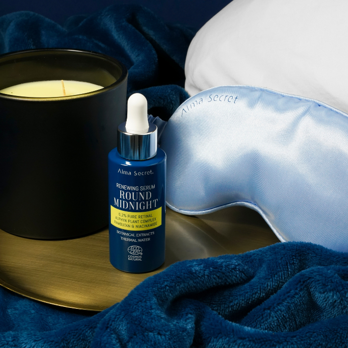 Alma Secret Round Midnight Sérum Facial Con Retinal Puro 0.2% Y Niacinamida  30 Ml, ambientación 8436568713045