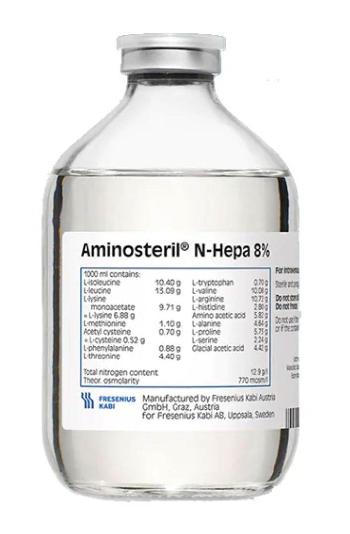 Aminosteril N-Hepa 8% Frasco 500Ml Con 1 (Aminoacidos) - WeCare Pharma
