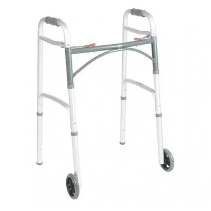 Andadera Aluminio Con Ruedas Altura Ajustable 07506393403181