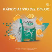 Aspirina Go Sin Agua 10 Sobres 500 Mg Sabor Naranja Soda 7501008499245 promo 1