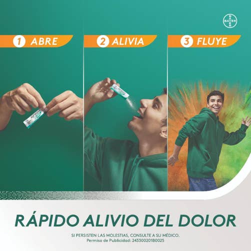 Aspirina Go Sin Agua 10 Sobres 500 Mg Sabor Naranja Soda 7501008499245 promo 3