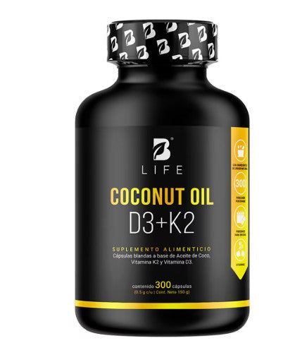 Blife Coconut Oil D3+K2 Capsulas Con 300