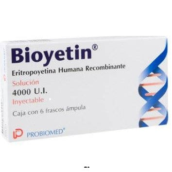 Bioyetin Frasco 4000 Unid/Ml Con 6 Ampulas (Eritropoyetina Alfa) -7502213140397 - WeCare Pharma