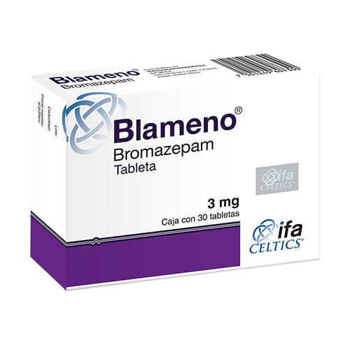 Blameno (Bromazepam) Tabletas 3Mg Con 30 7501249607300
