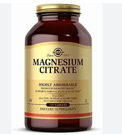 Citrato De Magnesio 400Mg Tabletas Con 60 Solgar