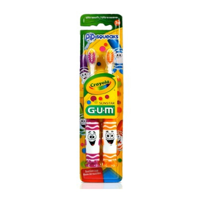 Cepillo Dental Gum Infantil Crayola Con 2 070942125611