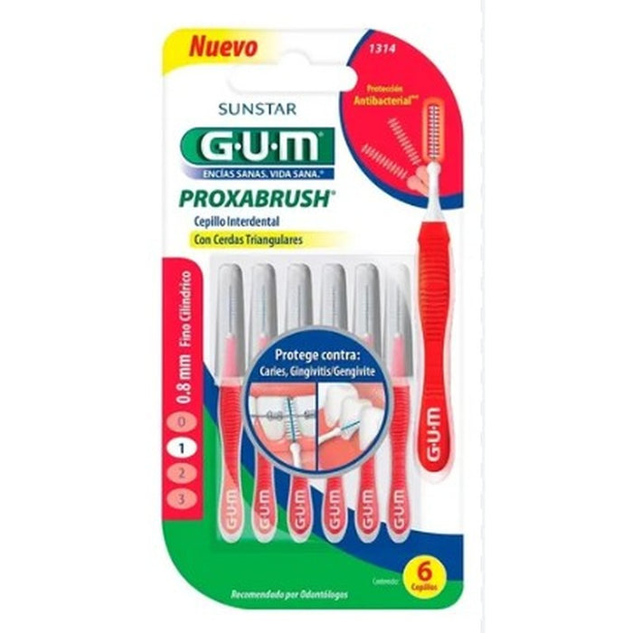 Cepillo Interdental Gum Proxa Fino Con 6 070942303460