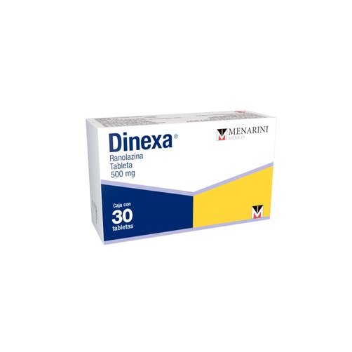 Dinexa (Ranolazina) Tabletas 500Mg Con 30 7506317100783