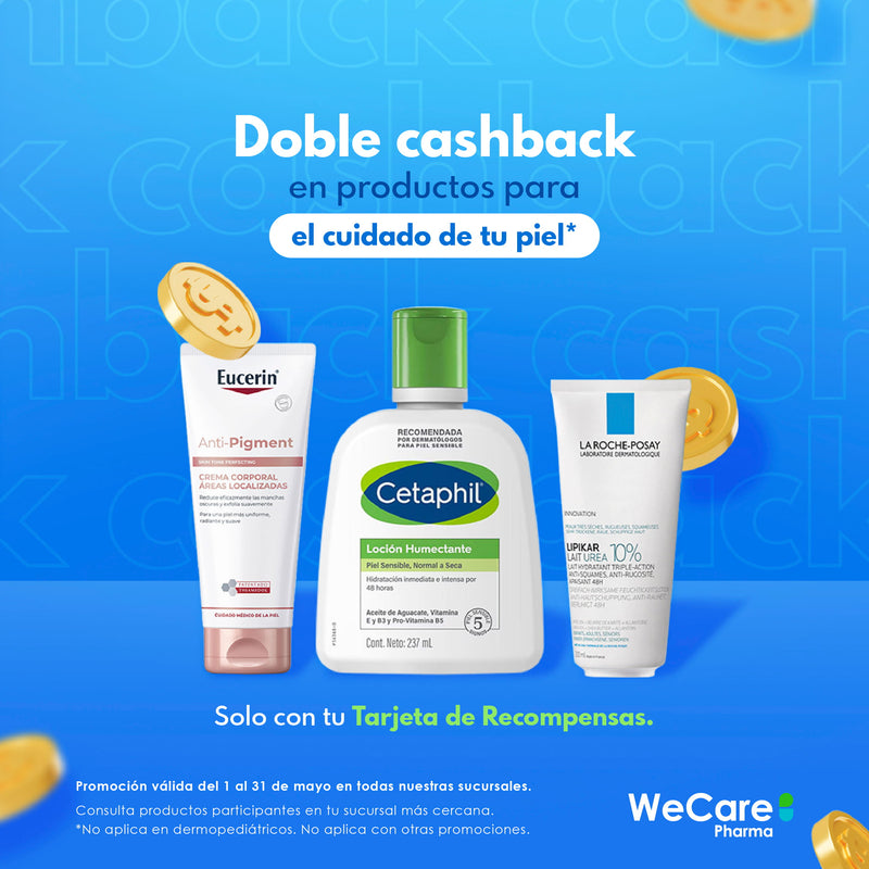 Doble cashback en productos para el cuidado de la piel, solo con tu tarjeta de recompensas