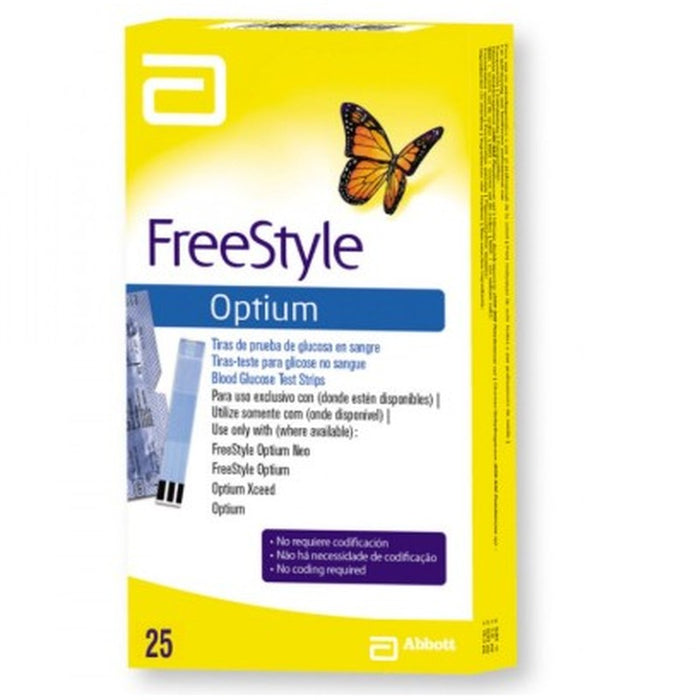 Freestyle Optium Tiras Reactivas Con 25 093815996484