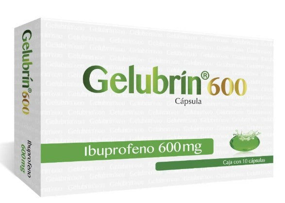Gelubrin (Ibuprofeno) Cap 600Mg Con10
