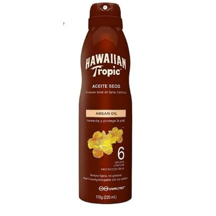 Hawaiian Tropic Aceite Seco Argan Oil 220Ml 075486091576