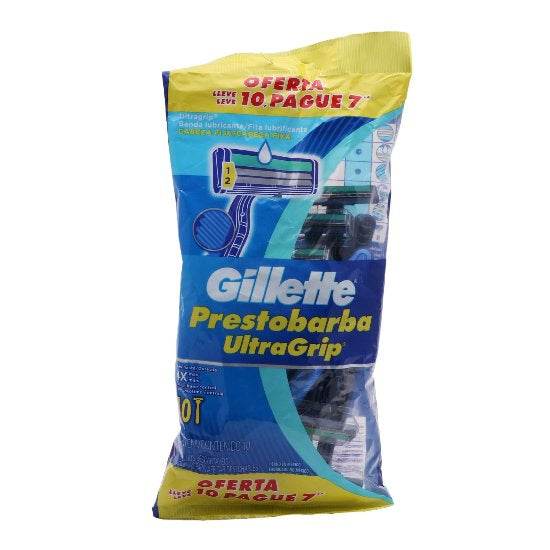 Rastrillo Gillette Prestobarba Ultragrip Con 10 - WeCare Pharma