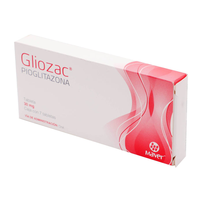 Gliozac 30Mg Con 7 Tabletas (Pioglitazona) - WeCare Pharma