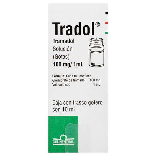 Tradol Gotas 100Mg/1Mg 10Ml Con 1 (Tramadol) - WeCare Pharma