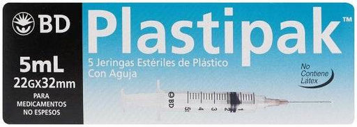 Jeringa Plastipak 5Ml 22Gx32Mm Con 5 - WeCare Pharma