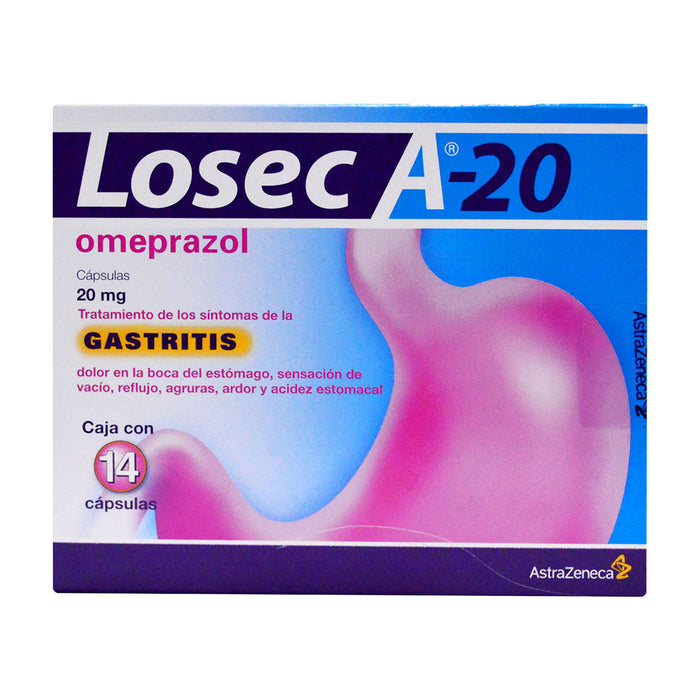 Losec A-20 20Mg Con 14 Capsulas (Omeprazol) 1 - 7501098603867