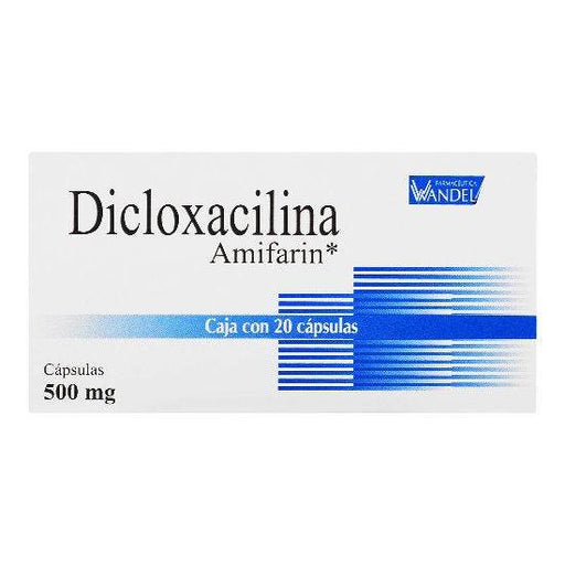 Amifarin 500Mg Con 20 Capsulas (Dicloxaciclina) - WeCare Pharma