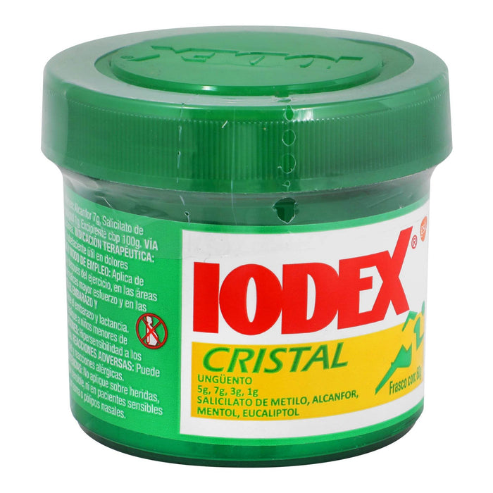 Iodex Cristal (Alcanfor/Salicilato Metilo) Ung Frasco Con 60G - WeCare Pharma