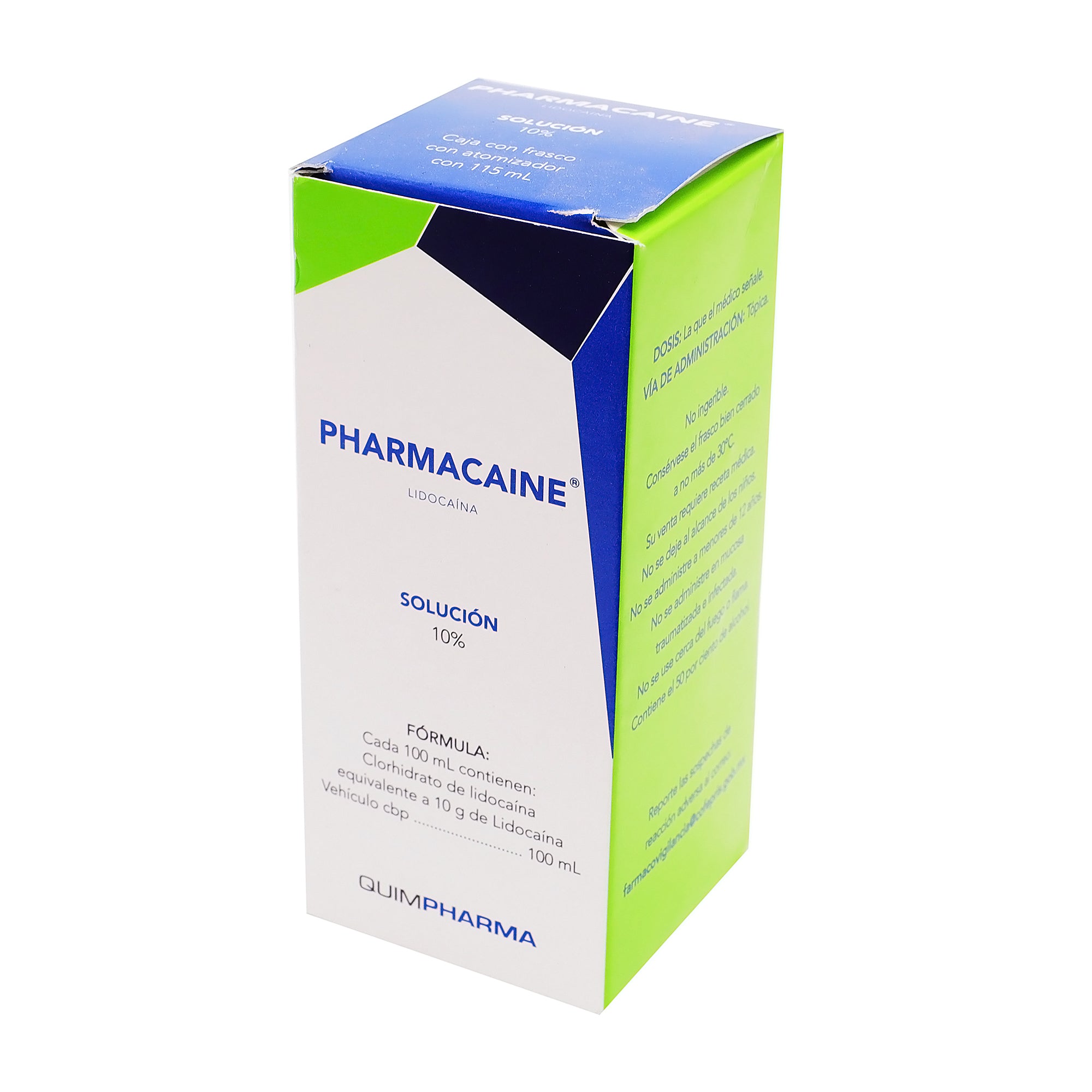 Pharmacaine Spray 10G/100Ml 115Ml (Lidocaina) 2 - 7502223111202