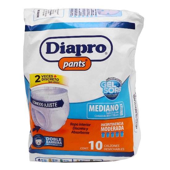 Pañal Diapro Pants Mediano Con 10 - WeCare Pharma