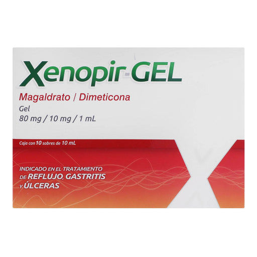 Xenopir-Gel Sobre 80Mg/10Mg/1Ml Con 10 (Magaldrato/Dimeticona) - WeCare Pharma