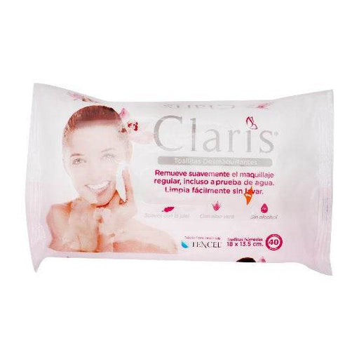 Claris Toallitas Desmaquillantes Con 40 - WeCare Pharma