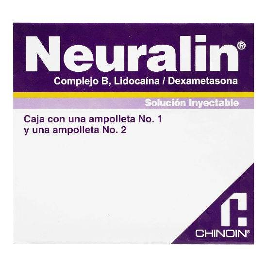 Neuralin 3Ml 1 Dosis Con 2 Ampulas (Complejo B/Lidocaina/Dexametasona) - WeCare Pharma