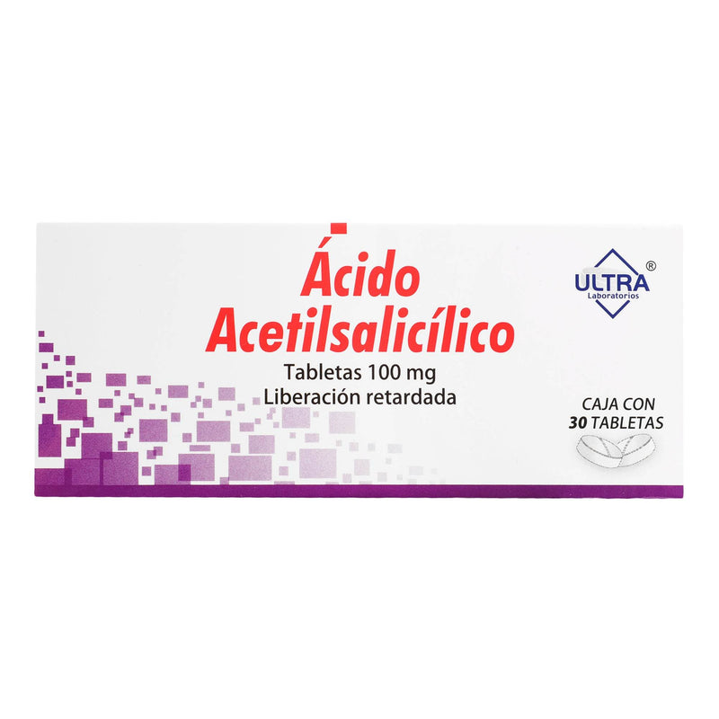Acido Acetilsalicilico 100Mg Con 30 Tabletas - WeCare Pharma